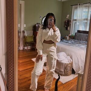 cream cargo pants